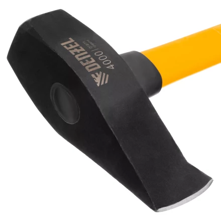 Колун-кувалда 4000 г Denzel 21852, кованая, фибергласовая  рукоятка c TPR покрытием, 880 мм купить в Надыме