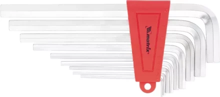 Набор ключей шестигранных имбусовых HEX, 2–12 мм, CrV,  9 шт., удлиненные ,  сатин  MATRIX 12302 купить в Надыме