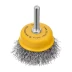 Щетка для дрели, 50 мм, Чашка, со шпилькой, нержавеющая витая проволока Denzel 744633 купить в Надыме