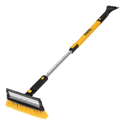 Щетка-сметка для снега со скребком Denzel, телескоп, поворотная голова, водосгон, 900-1200 мм 55308 купить в Надыме