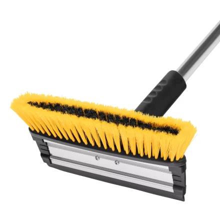 Щетка-сметка для снега со скребком Denzel, телескоп, поворотная голова, водосгон, 900-1200 мм 55308 купить в Надыме