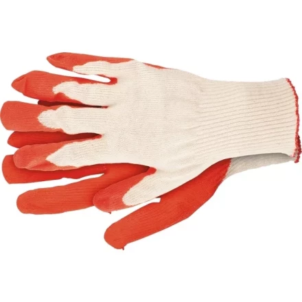 Перчатки х/б облив из натурального латекса 13 класс артикул 67856 купить в Надыме