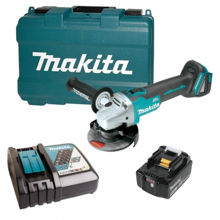 Аккумуляторная углошлифовальная машина Makita DGA504RT (1* АКБ 5Ач, ЗУ) купить в Надыме