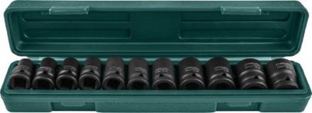 Набор головок торцевых ударных 1/2&quot;DR 10-24мм  11предметов Jonnesway S03A4111S 47183 купить в Надыме
