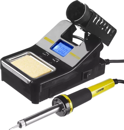 Паяльная станция STAYER "PROFI" цифровая с ЖК дисплеем, диапазон 160-520°C, шаг 10°C, 48Вт 55370 купить в Надыме