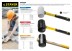 Киянка STAYER &quot;PROFESSIONAL&quot; резиновая ЧЕРНАЯ, с фиберглассовой ручкой, 900г 2054-90 купить в Надыме