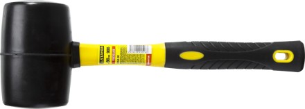 Киянка STAYER &quot;PROFESSIONAL&quot; резиновая ЧЕРНАЯ, с фиберглассовой ручкой, 900г 2054-90 купить в Надыме