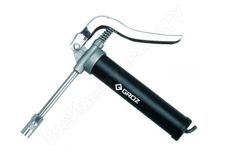 Шприц плунжерный пневматический G15B 207атм 85г трубка 100мм GROZ купить в Надыме