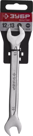 Ключ ЗУБР "МАСТЕР" гаечный рожковый, Cr-V сталь, хромированный, 12х13мм 27010-12-13 купить в Надыме