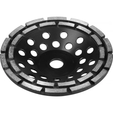 Чашка ЗУБР алмазная сегментная двухрядная, высота 22,2мм, 180мм 33372-180 купить в Надыме