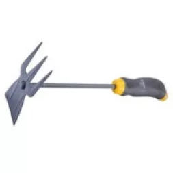 Мотыжка комбинир профиль "трапеция" и 3-зубая эргономичная двухкомп. рукоятка PALISAD LUXE 62379