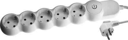 Удлинители электрические М700 5 гнезд с кнопкой серия МАСТЕР купить в Надыме