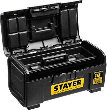 Ящик для инструмента &quot;TOOLBOX-19&quot; пластиковый, STAYER Professional 38167-19 купить в Надыме