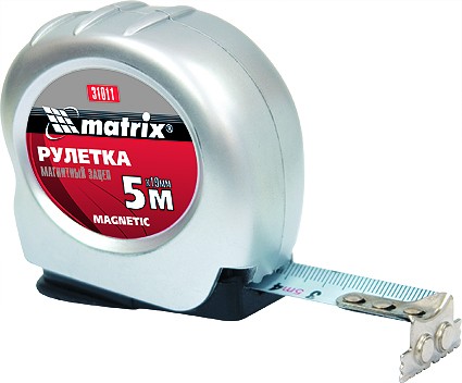 Рулетка Magnetic 3 м х 16 мм магнитный зацеп  MATRIX 31010 купить в Надыме
