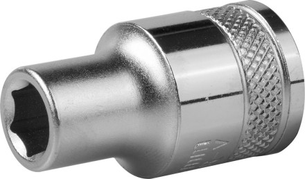 Торцовая головка KRAFTOOL &quot;INDUSTRIE QUALITAT&quot;, Cr-V, FLANK, хромосатинированная, 1/2&quot;, 8 мм 27805-08_z01 купить в Надыме
