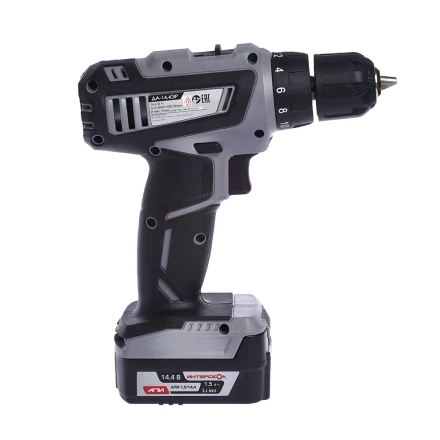 Аккумуляторная дрель-шуруповерт ИНТЕРСКОЛ ДА-14,4ЭР Li-ion АПИ (2 х 1,5Ач) купить в Надыме