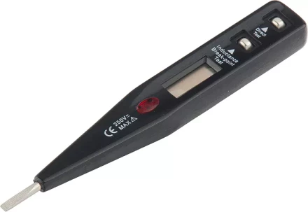 Тестер напряжения 12–220 В жидкокристаллический дисплей с неоновой лампочкой SPARTA 130855 купить в Надыме