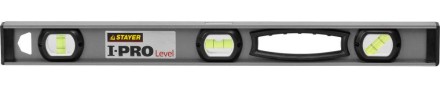Уровень STAYER &quot;PROFESSIONAL&quot; I-PROLevel, усилен рельс с ручками, утолщен особопрочн профиль, точность 1мм/м, 3 ампулы, 60см 3477-060 купить в Надыме
