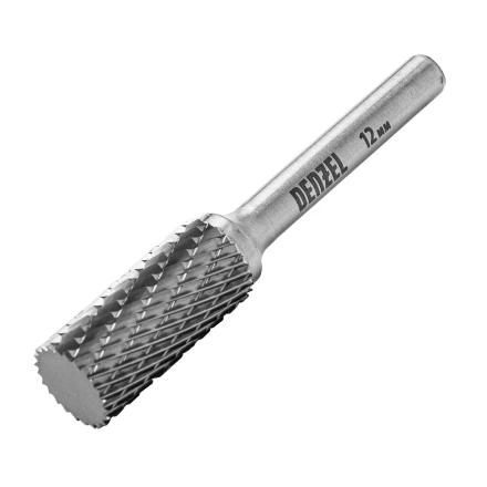 Борфреза по металлу твердосплавная, цилиндрическая, тип-А, 12 мм// Denzel 72003 купить в Надыме