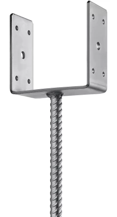 ЗУБР ОС-U, 121 x 120 x 60 мм, U-образное основание столба (310286-120) купить в Надыме