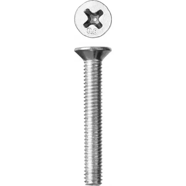 Винт ЗУБР DIN 965, класс прочности 8.8, оцинкованный, M5x75 мм, ТФ0, 1100 шт 4-303110-05-075 купить в Надыме