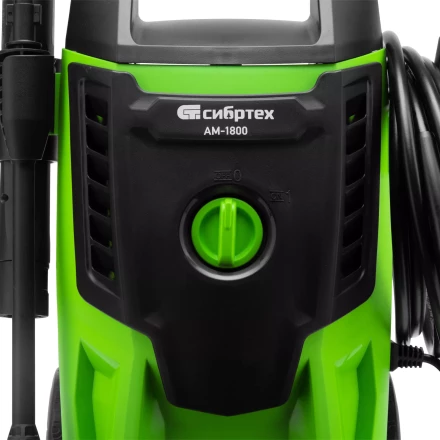 Моечная машина высокого давления Сибртех АМ-1800 58226, 1800 Вт, 140 бар, 350 л/ч, колесная купить в Надыме