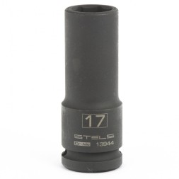 Головка ударная удлиненная шестигранная 17мм 1/2&quot; CrMo Stels 13944