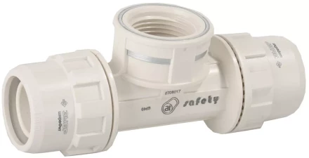 Тройник ЗУБР "ШиреФит" переходной "штуцер с гайкой - внутренняя резьба - штуцер с гайкой", 20мм-1/2"-20мм 51502-20-1/2-20 купить в Надыме