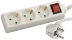 Удлинитель СВЕТОЗАР электрический с заземлением, выключателем, евро, с защитными шторками, 3 гнезда, 3м SV-55035-3 купить в Надыме