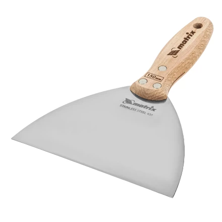 Шпательная лопатка из нержавеющей стали Matrix, 150 мм, буковая рукоятка, EFP 85619 купить в Надыме