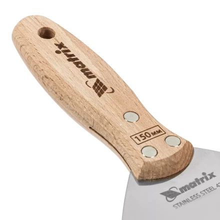 Шпательная лопатка из нержавеющей стали Matrix, 150 мм, буковая рукоятка, EFP 85619 купить в Надыме