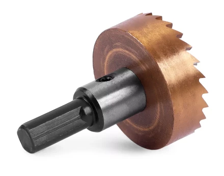 HSS-TiN коронка MESSER 40мм с центр. сверлом и толкающей пружиной для  лист. материала  до 2 мм ц/х купить в Надыме