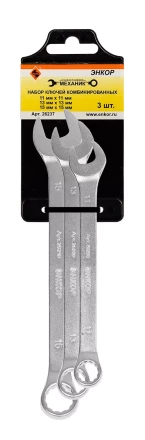 Набор ключей комбинированных 3 шт. Энкор 26237 26237 купить в Надыме