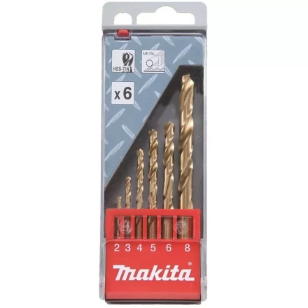 Набор сверл по металлу HSS-Tin Makita, D-43555, 6 шт купить в Надыме