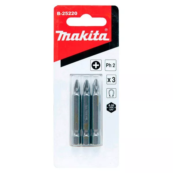 Биты Makita PH2 50мм 3шт (B-25220) купить в Надыме
