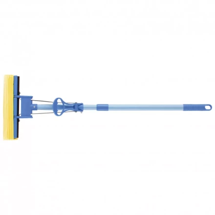 Швабра отжимная 115 см губка PVA 27 x 5,5 x 6 см телескопическая рукоятка голубая Elfe 93516 купить в Надыме