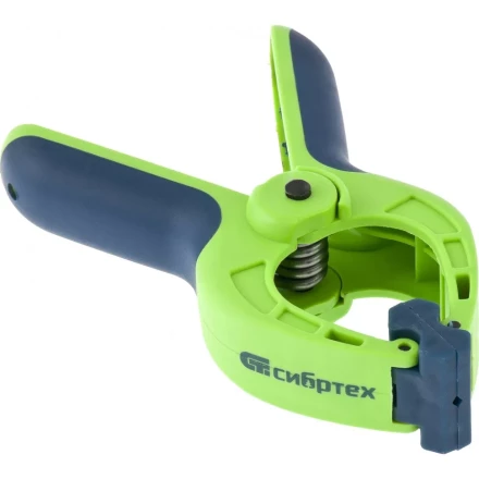 Струбцина клещеобразная 1-5/8 пластиковый корпус двухкомпонентные рукоятки усиленная пружина 42 мм Сибртех 20784 купить в Надыме