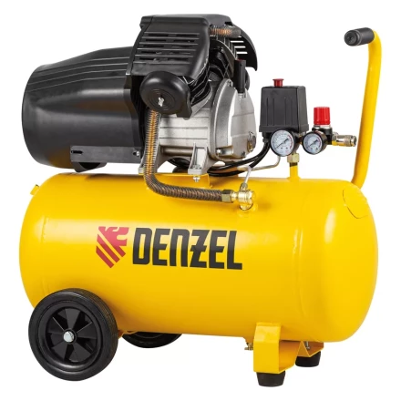 Компрессор воздушный DCV2200/50, прямой привод, 2.2 кВт, 50 литров, 380 л/мин Denzel 58167 купить в Надыме