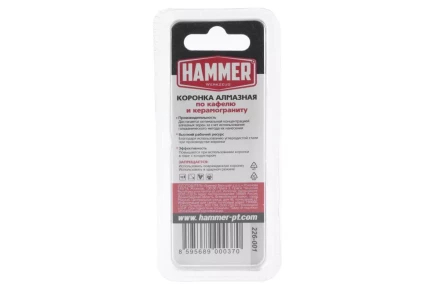 Коронка алмазная HAMMER Ф6х60мм (DHS 6.0*60/5) купить в Надыме