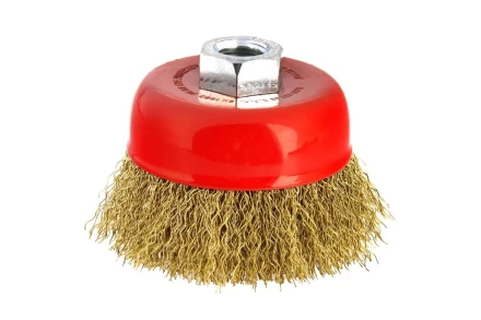 Кордщетка HAMMER чаша 85мм для УШМ гофрированная латунированная сталь (207-103) купить в Надыме
