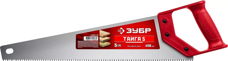 ЗУБР Тайга-5, 450 мм, ножовка для быстрого реза (15083-45) купить в Надыме