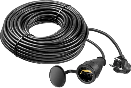 ЗУБР КГ-325-Ш, КГ, 3 х 2.5 мм2, 30 м, IP44, 4000 Вт, силовой удлинитель-шнур, Профессионал (55017-30) купить в Надыме