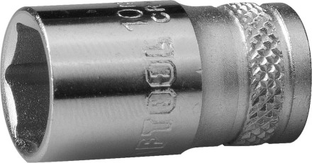 Торцовая головка KRAFTOOL &quot;INDUSTRIE QUALITAT&quot;, Cr-V, FLANK, хромосатинированная, 1/4&quot;, 10 мм 27815-10_z01 купить в Надыме