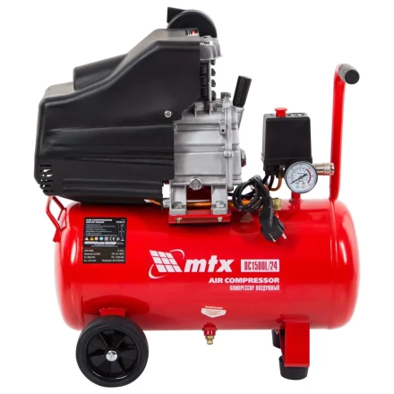 Компрессор воздушный MTX 58003, DC1500L/24, 1,5 кВт, 24 л, 210 л/мин купить в Надыме