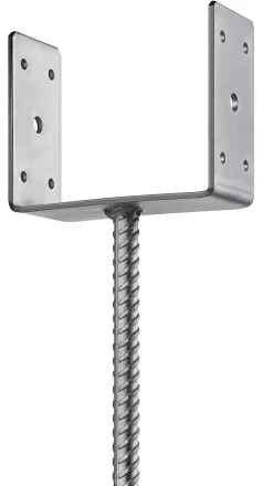 ЗУБР ОС-U, 141 x 120 x 60 мм, U-образное основание столба (310286-140) купить в Надыме