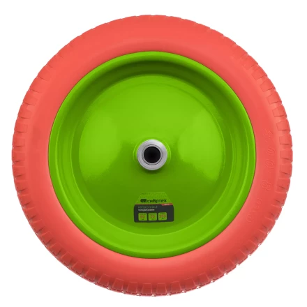 Колесо полиуретановое Сибртех 3.00-8, длина оси 80 мм, подшипник 20 мм, 689795 купить в Надыме