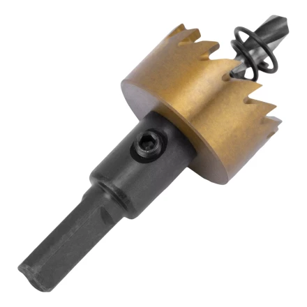 Коронка по металлу HSS, 26 мм, нитридтитановое покрытие Denzel 724105 купить в Надыме