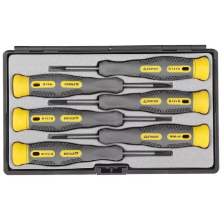 Набор STAYER "PROFESSIONAL" "MAX-GRIP": Отвертки для точн работ, Cr-V, двухкомп рукоятка, магнит наконеч, 6 предметов 25826-H6 G купить в Надыме