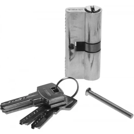 Механизм ЗУБР "ЭКСПЕРТ"цилиндровый, повышенной защищенности, тип "ключ-ключ", цвет хром, 6-PIN, 70мм 52105-70-2 купить в Надыме