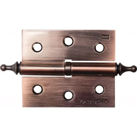 Петля дверная разъемная ЗУБР "ЭКСПЕРТ", 1 подшипник, цвет ст. медь (AC), левая, с крепежом, 75х63х2,5мм, 2 шт 37605-075-6L купить в Надыме